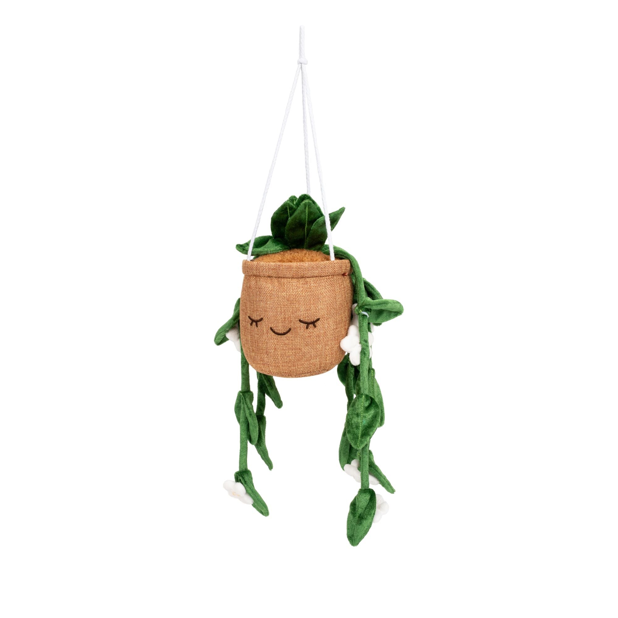 Greenhouse by Russ 8-Inch Hanging Plant with Flowers Plush - Image 3
