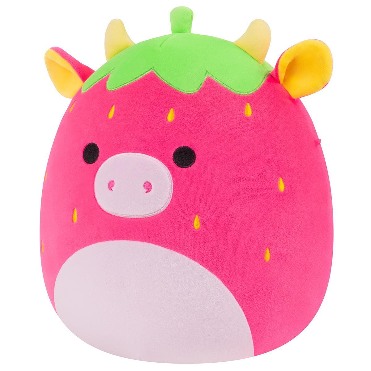 12-Inch Cleary the Hot Pink Strawberry Cow - Image 2