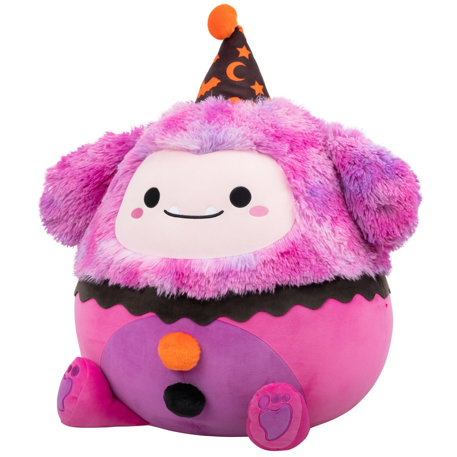 20-Inch Woxie the Magenta Bigfoot in Clown Costume - Image 2