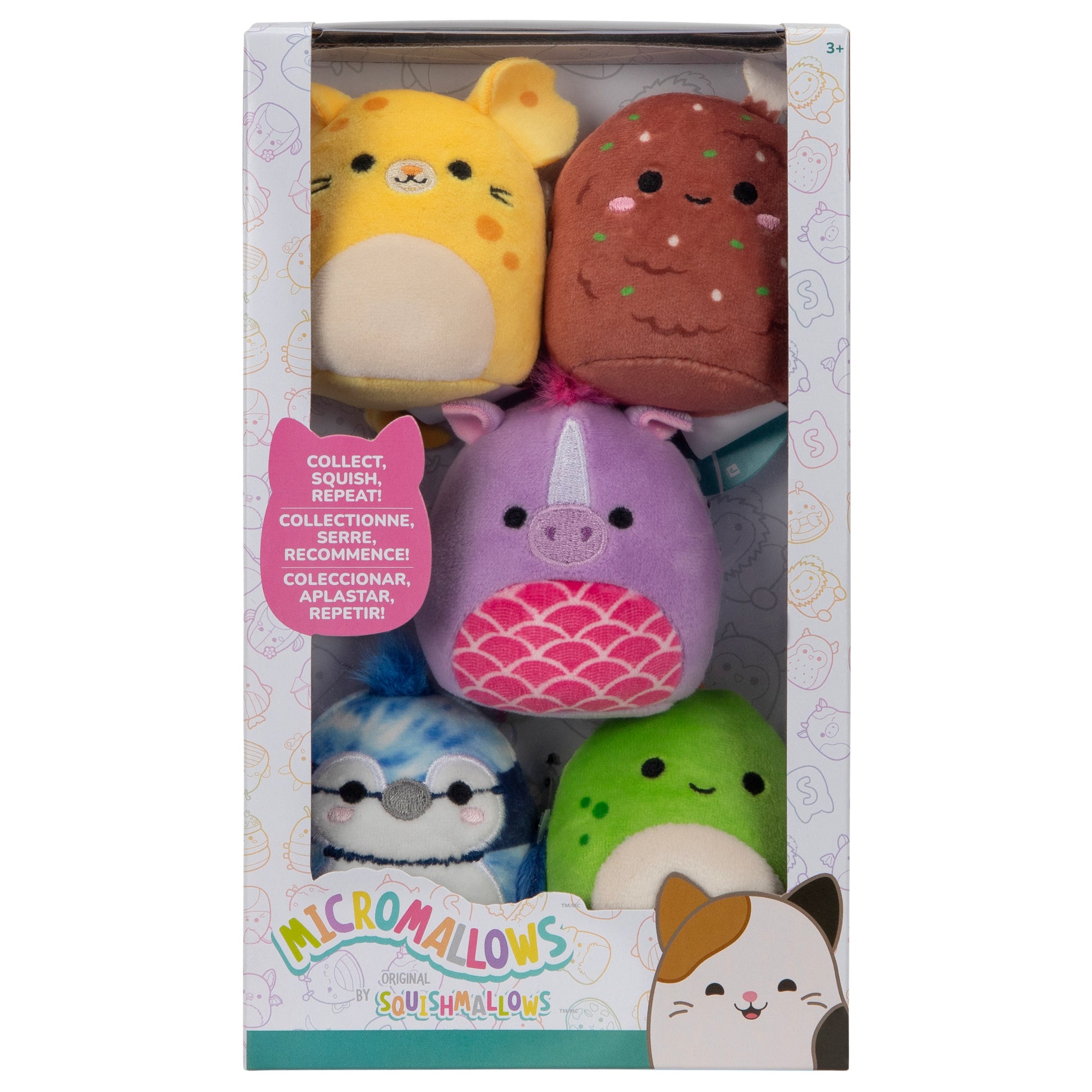 Micromallows 5-Pack - Seanster Stegosaurus. Quayn Hippocampus. Amelia Cheese Mouse. Missy Me Drumstick. Babs Blue Jay - Image 2