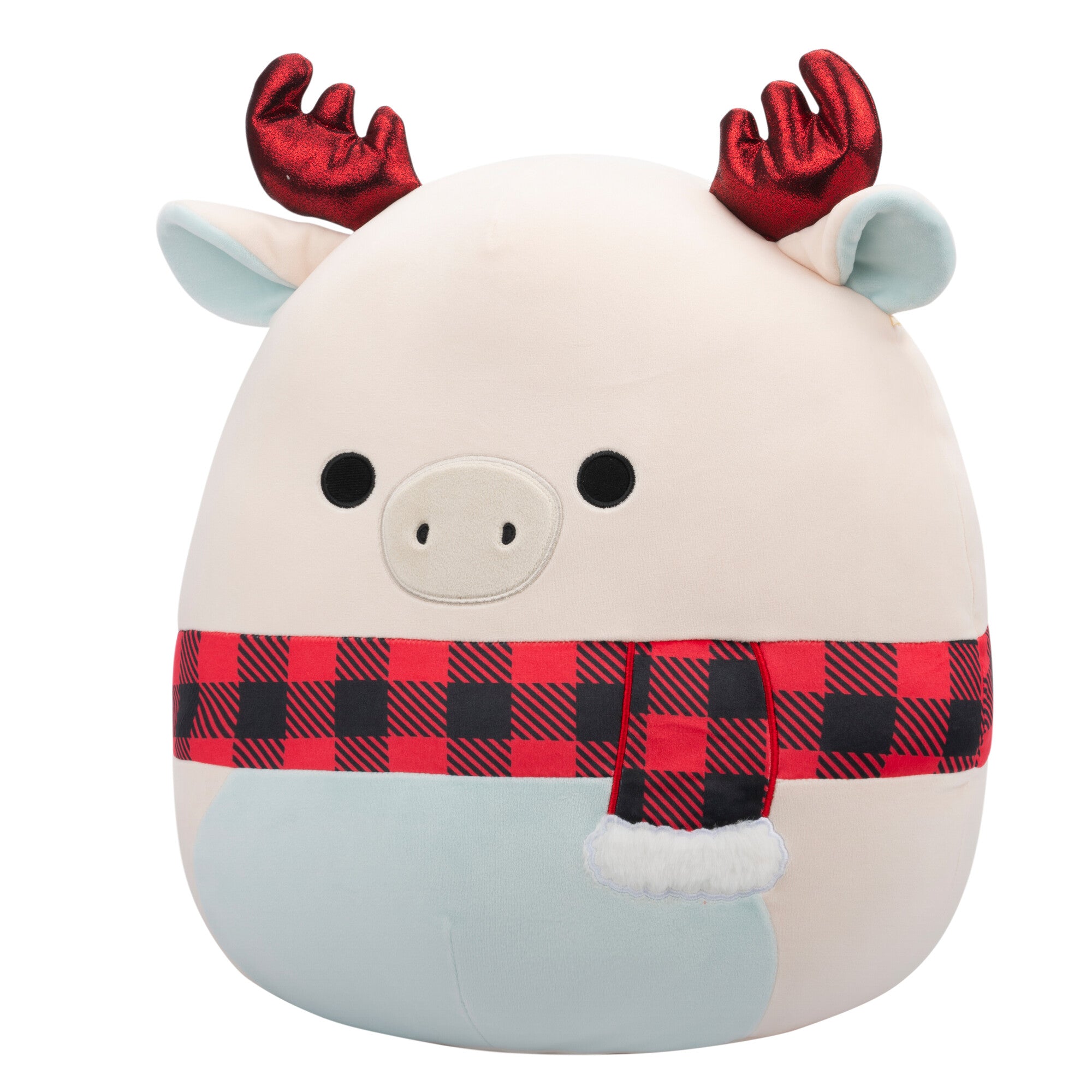 16-Inch Matthew the White Moose with Glitter Antlers - Image 2